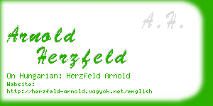 arnold herzfeld business card